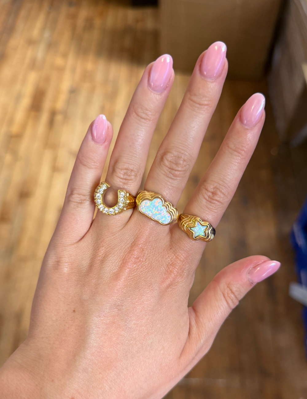Starstruck Opal Ring Gold