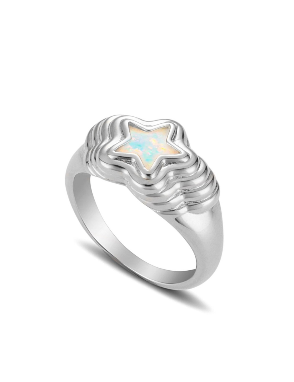 Starstruck Opal Ring Silver