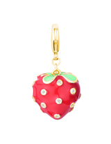 Strawberry Girl Charm Gold