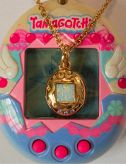 Tamagotchii Necklace Gold