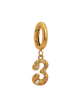 Three - The Creative Spark Charm Gold