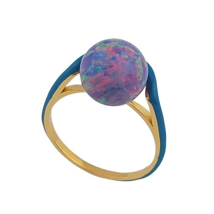 Pebbles Purple Opal Ring