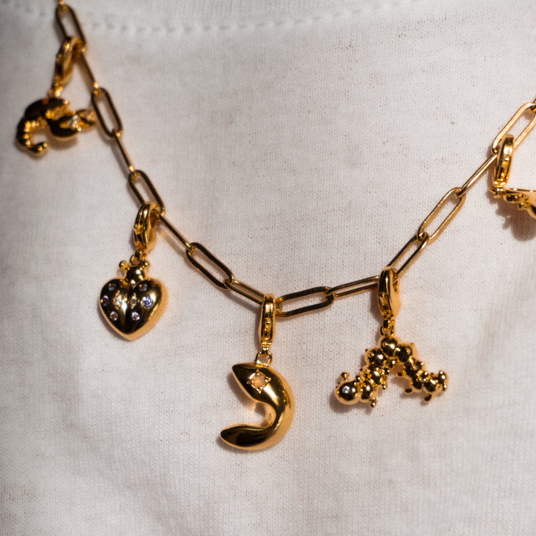 Lucky Cookie Charm Gold with Exclusive Sticker Sheet