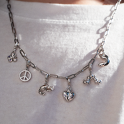 Butterfly Charm Silver with Exclusive Sticker Sheet