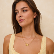 Cherub Necklace Gold