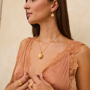 In Bloom Locket Necklace Gold