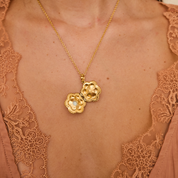 In Bloom Locket Necklace Gold