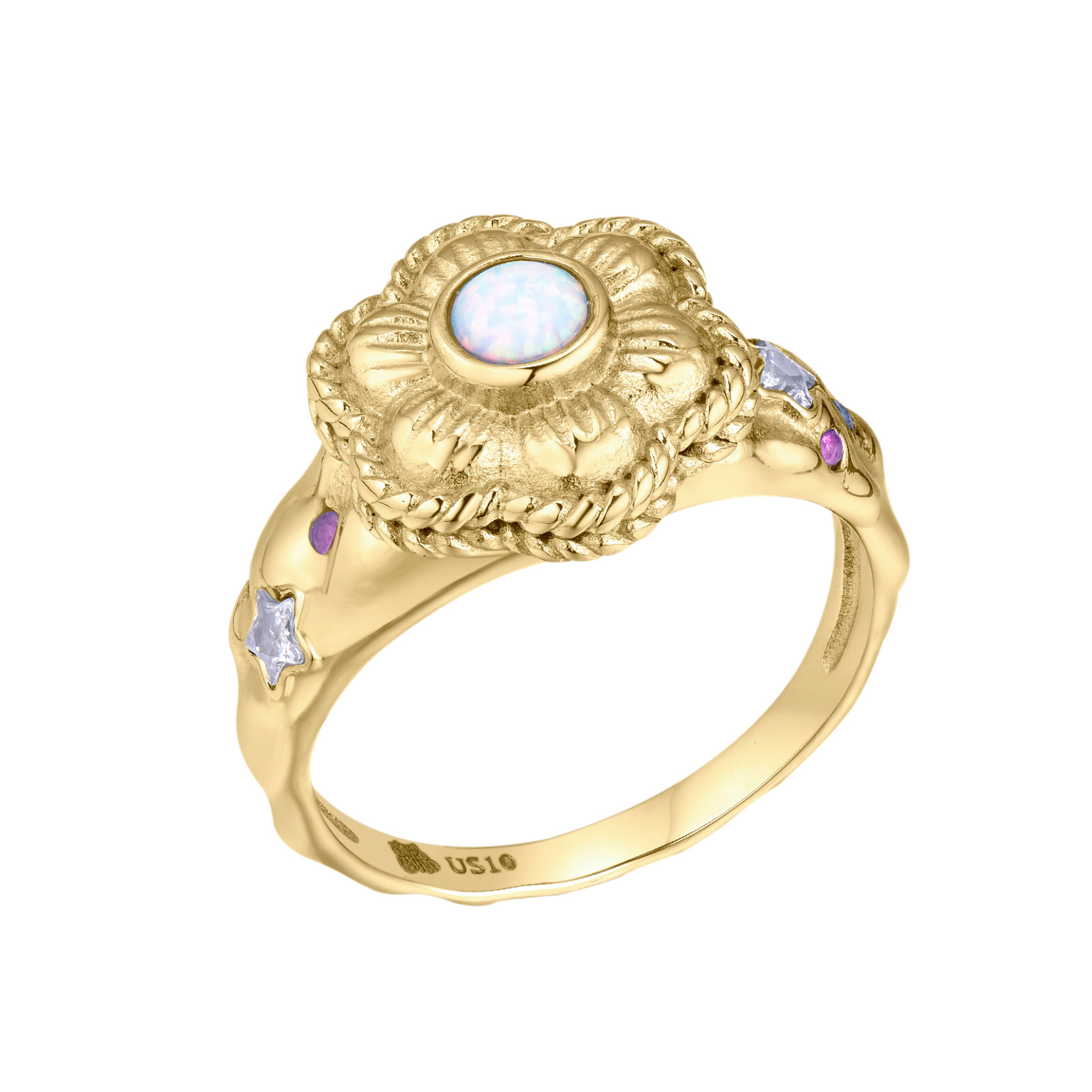 In Bloom Flower Ring Gold