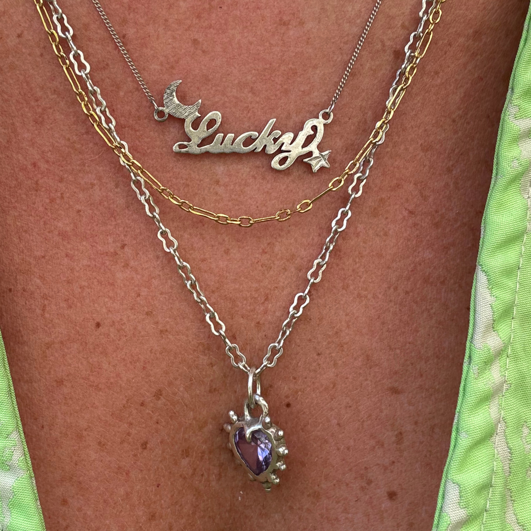 Celestial Custom Nameplate Silver