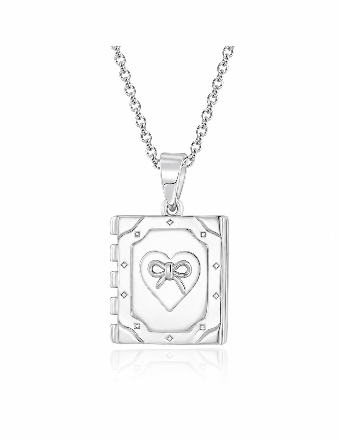 The Journal Necklace Silver | Martina Calvi x July Child