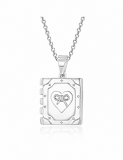 The Journal Necklace Silver | Martina Calvi x July Child