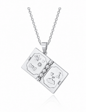 The Journal Necklace Silver | Martina Calvi x July Child