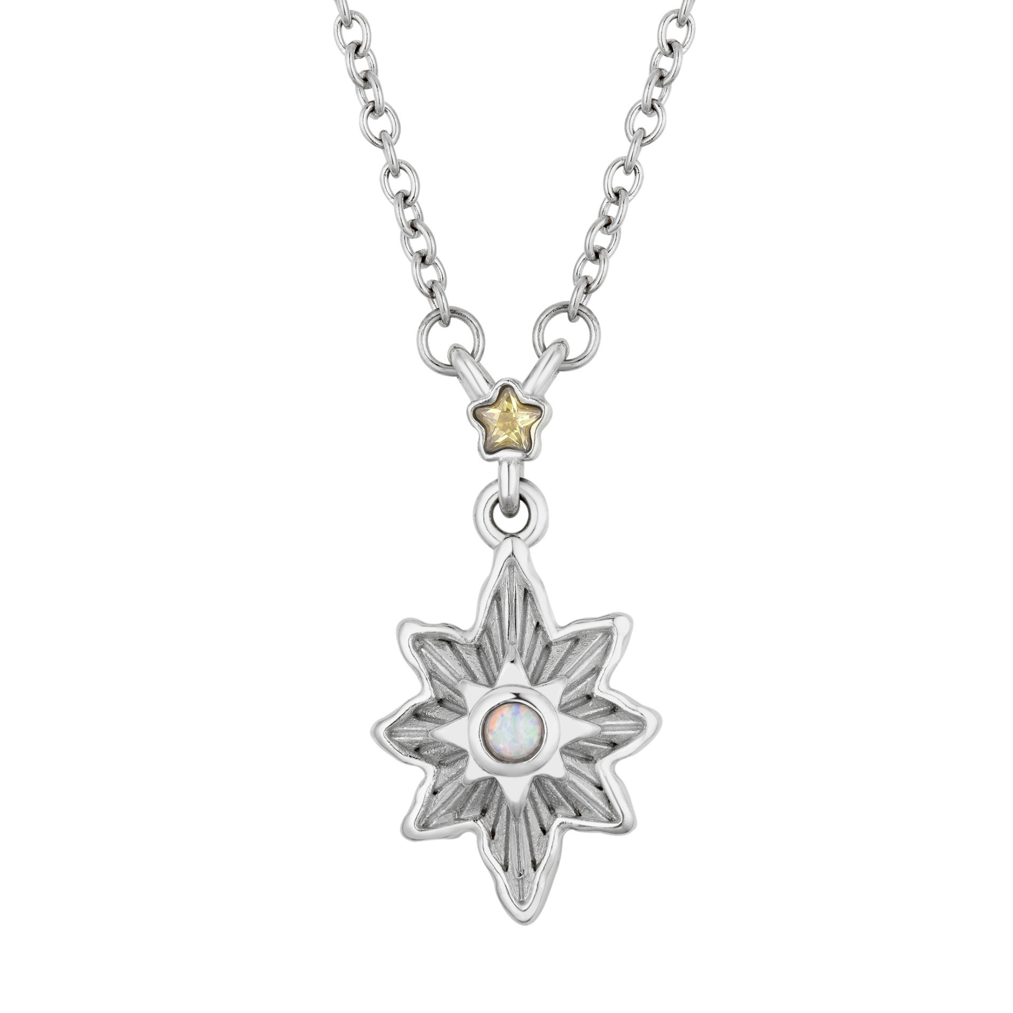 North Star Necklace Silver
