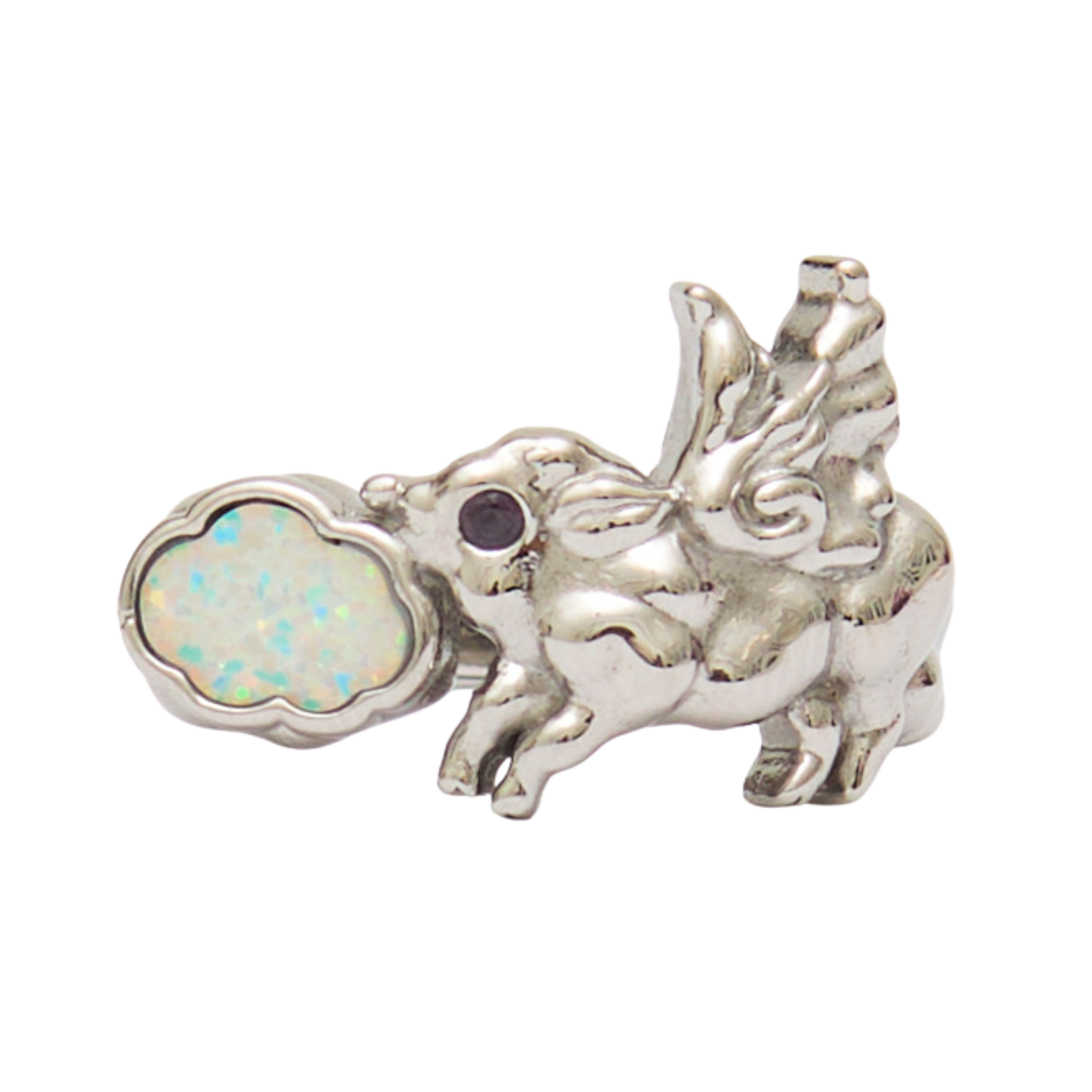 Pigs Can't Fly Ring Silver