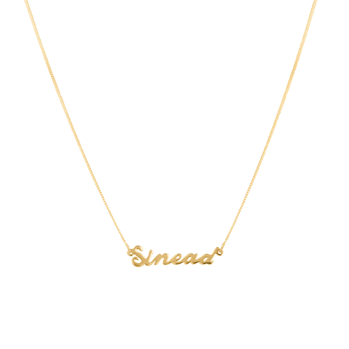 Script Custom Nameplate Gold – July Child Jewellery