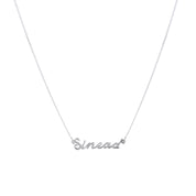 Script Custom Nameplate Silver