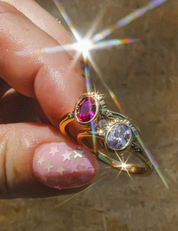 Levitate (Pink) Ring Gold