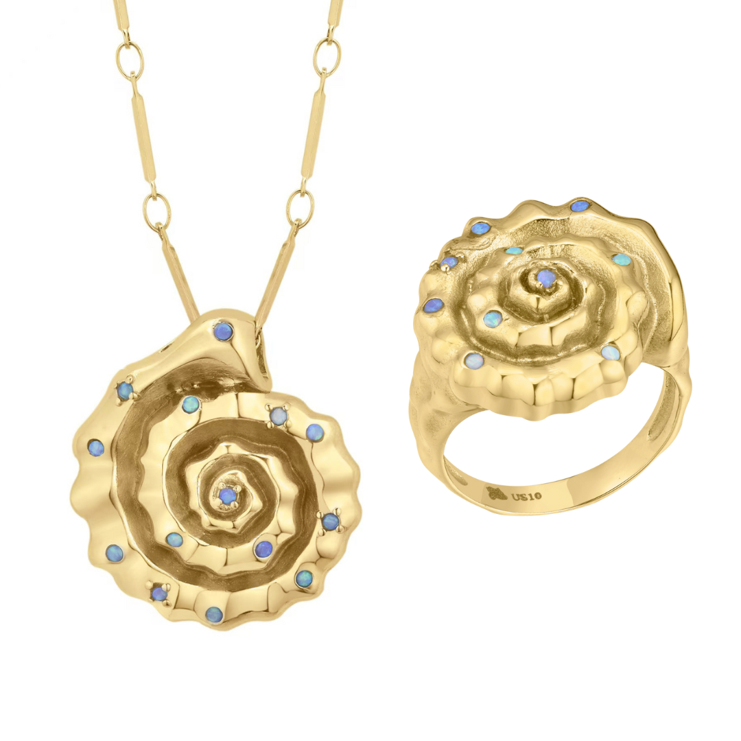 Spirals Shell Bundle Gold