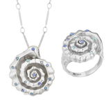 Spirals Shell Set Silver