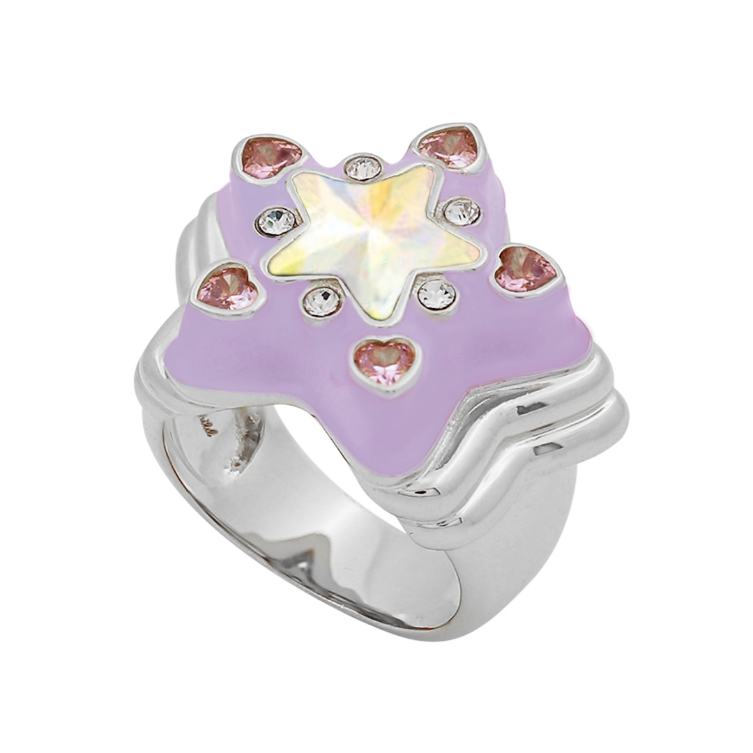 Starlight Lilac Ring Silver