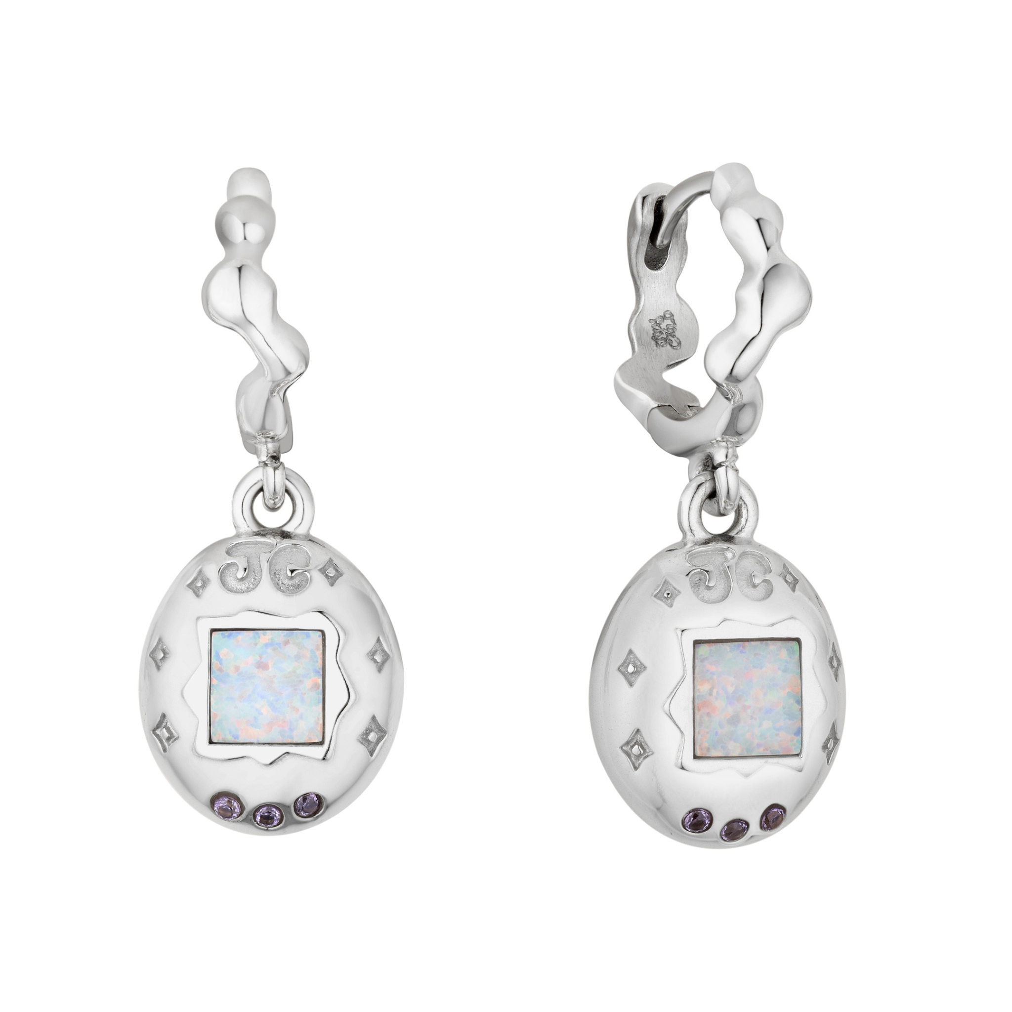 Tamagotchii Earring Silver