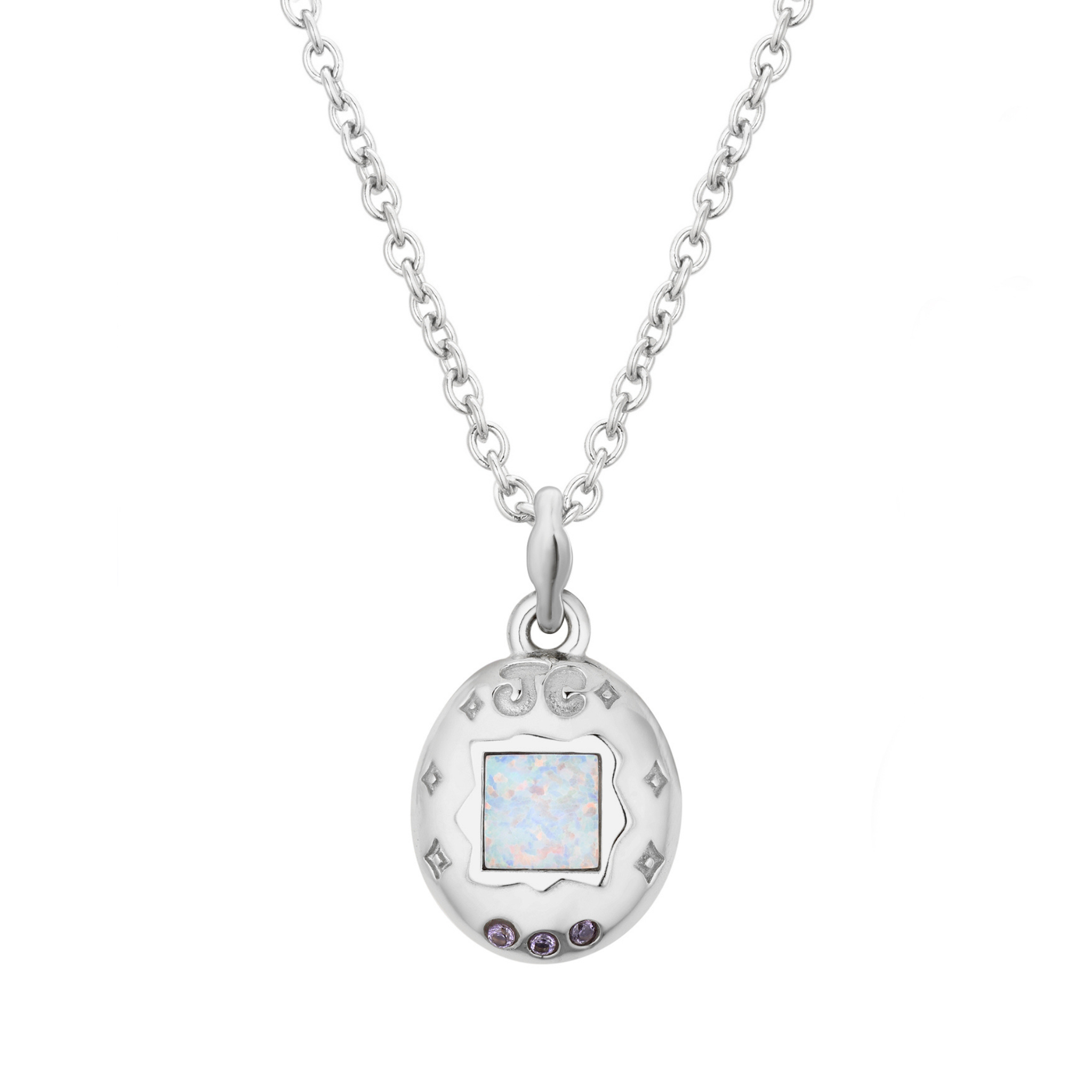 Tamagotchii Necklace Silver
